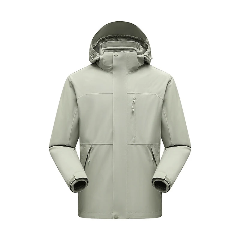 Herren Wasserabweisender Winterparka mit abnehmbarer Kapuze und getapten Nähten Nord Taschen