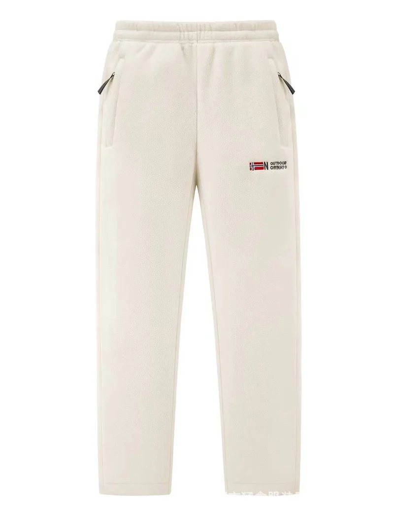 Damen Fleece-Hose mit elastischem Bund, Reißverschlusstaschen und Thermo-Innenfutter Nord Taschen