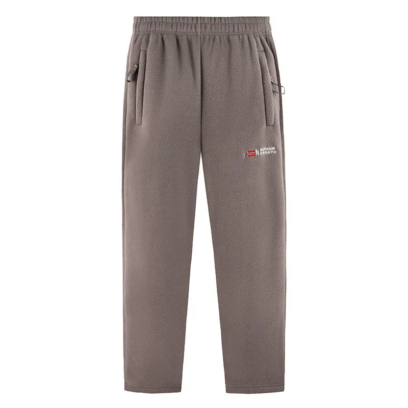 Damen Bequeme Thermo-Fleece-Jogginghose mit Gummibund und Reißverschlusstaschen Nord Taschen