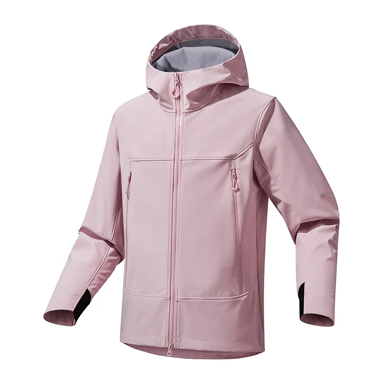 Damen Atmungsaktive Softshell‑Kapuzenjacke mit wasserabweisender Membran und Zwei‑Wege‑Reißverschluss Nord Taschen