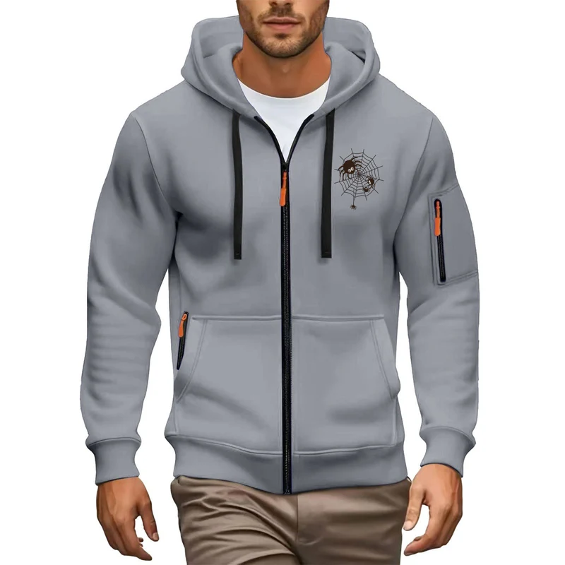 Herren Hochwertiger Zip-Hoodie Nord Taschen