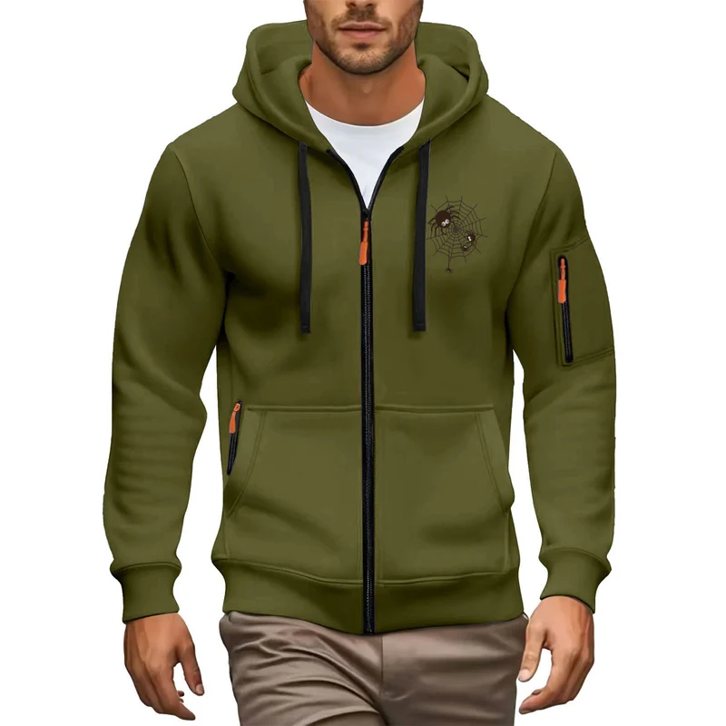 Herren Hochwertiger Zip-Hoodie Nord Taschen