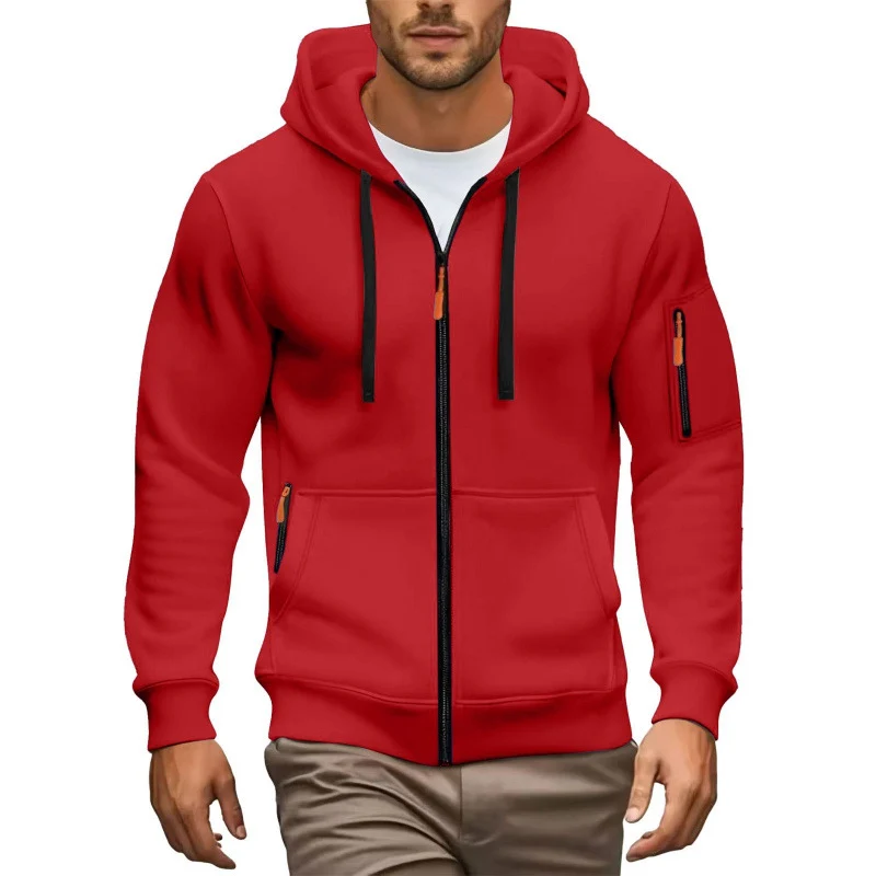 Herren Hochwertiger Zip-Hoodie Nord Taschen