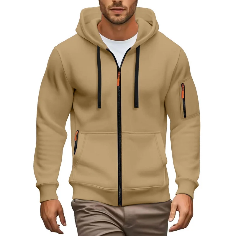 Herren Hochwertiger Zip-Hoodie Nord Taschen