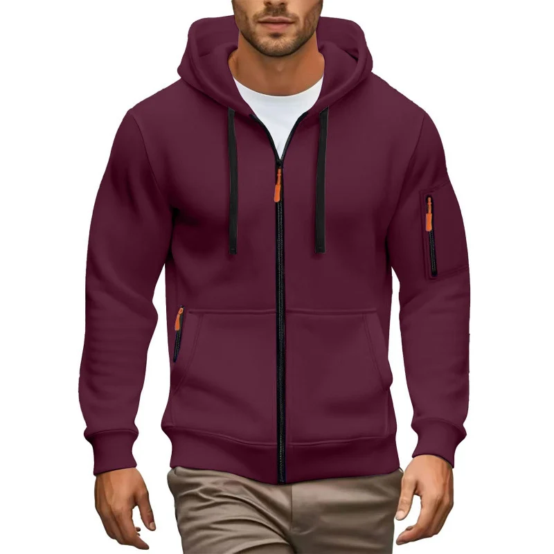 Herren Hochwertiger Zip-Hoodie Nord Taschen