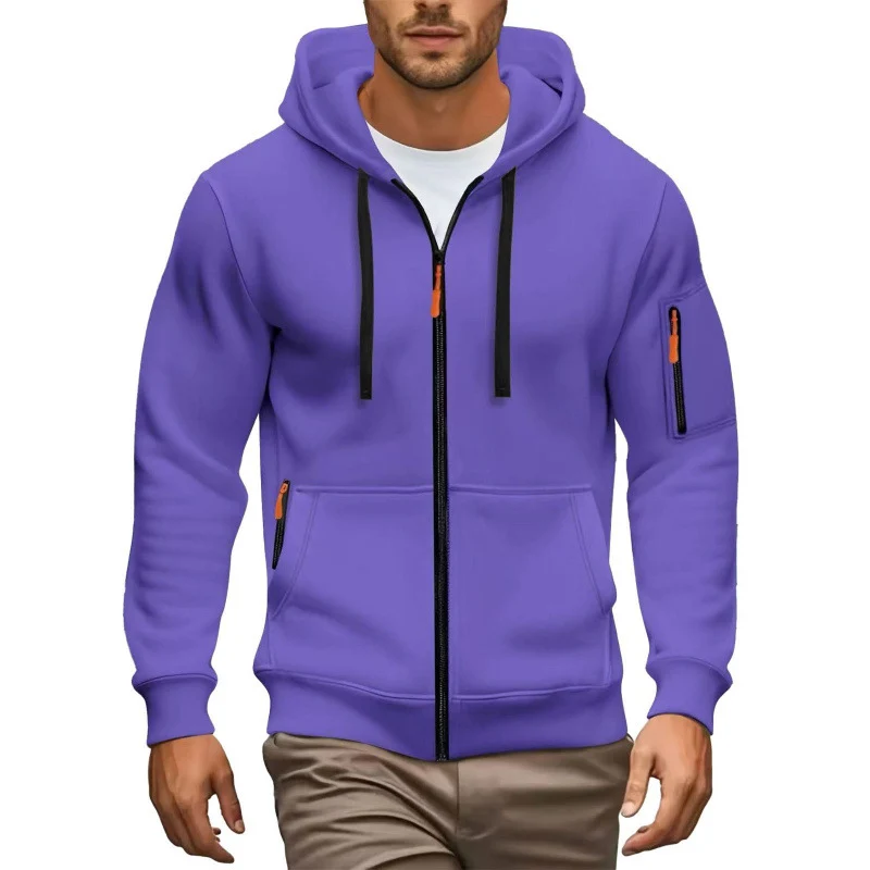 Herren Hochwertiger Zip-Hoodie Nord Taschen