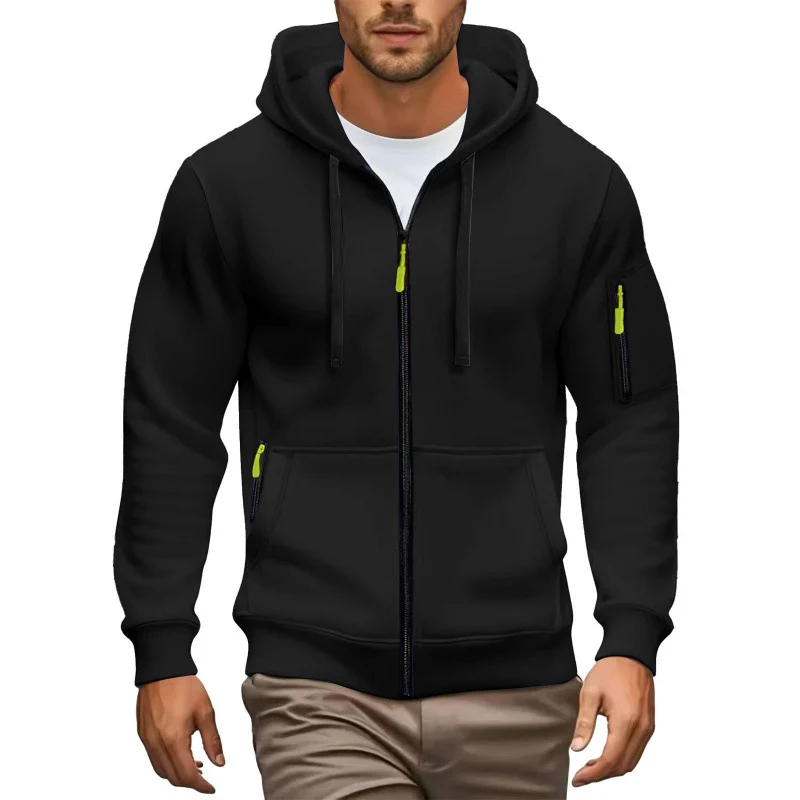Herren Hochwertiger Zip-Hoodie Nord Taschen