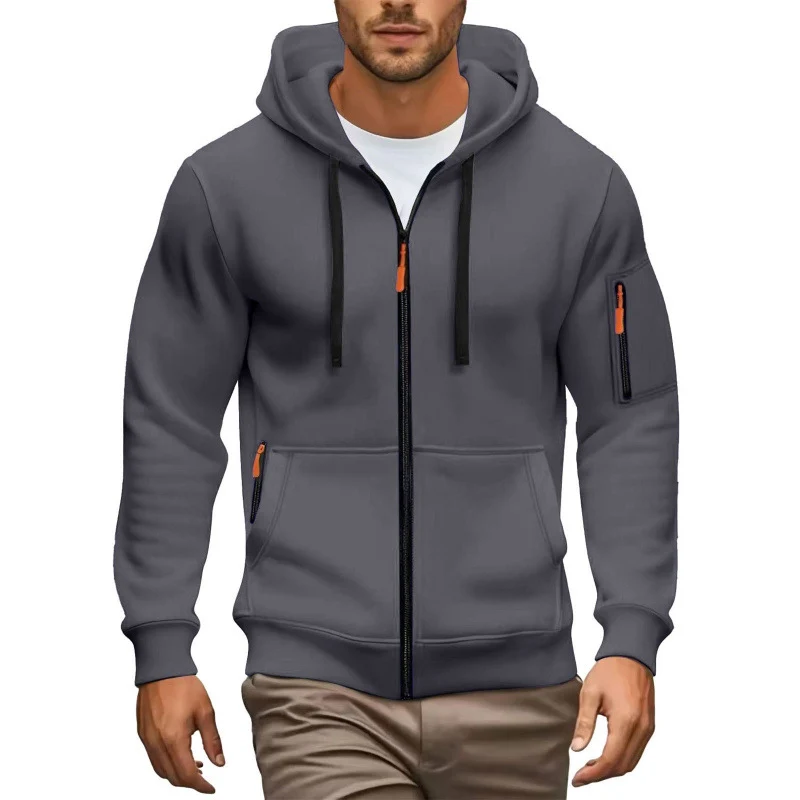 Herren Hochwertiger Zip-Hoodie Nord Taschen