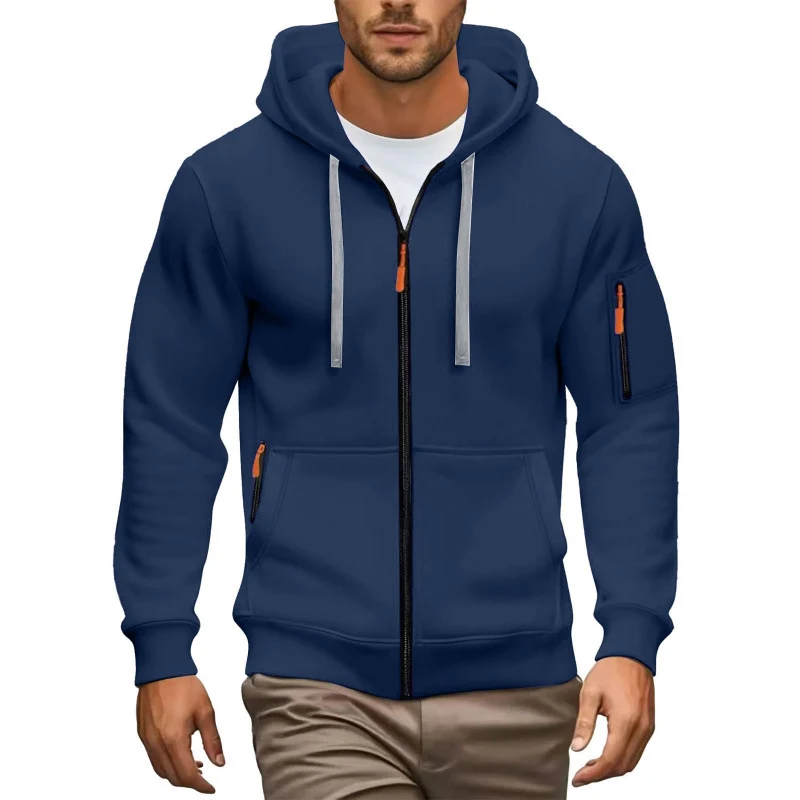 Herren Hochwertiger Zip-Hoodie Nord Taschen