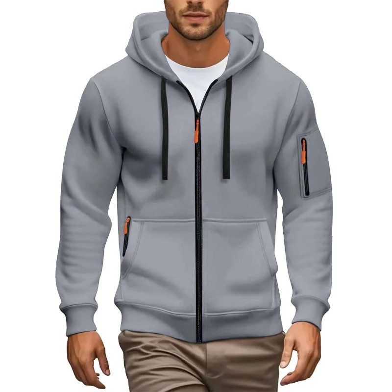 Herren Hochwertiger Zip-Hoodie Nord Taschen