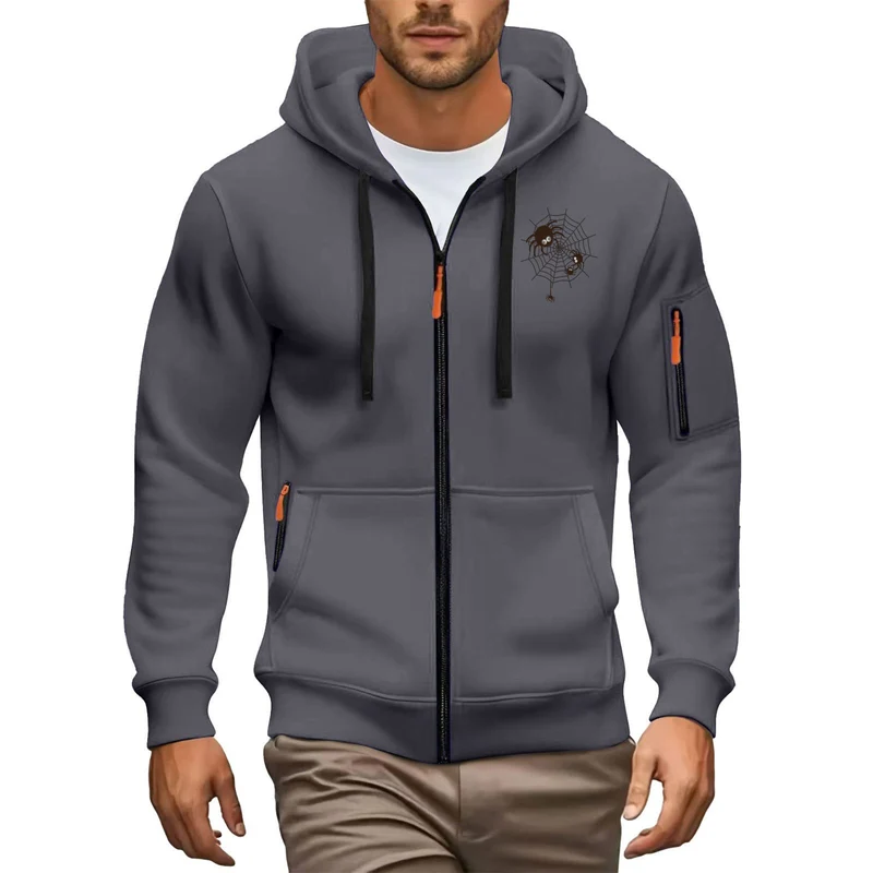 Herren Hochwertiger Zip-Hoodie Nord Taschen