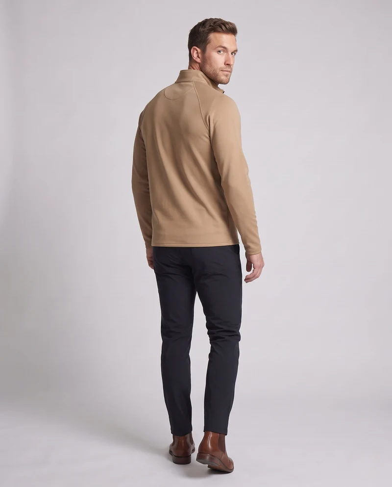 Herren Thermo‑Halbzip‑Langarmshirt mit wärmender fleece‑Innenseite, Ärmeltasche & atmungsaktiver Funktionsware Nord Taschen