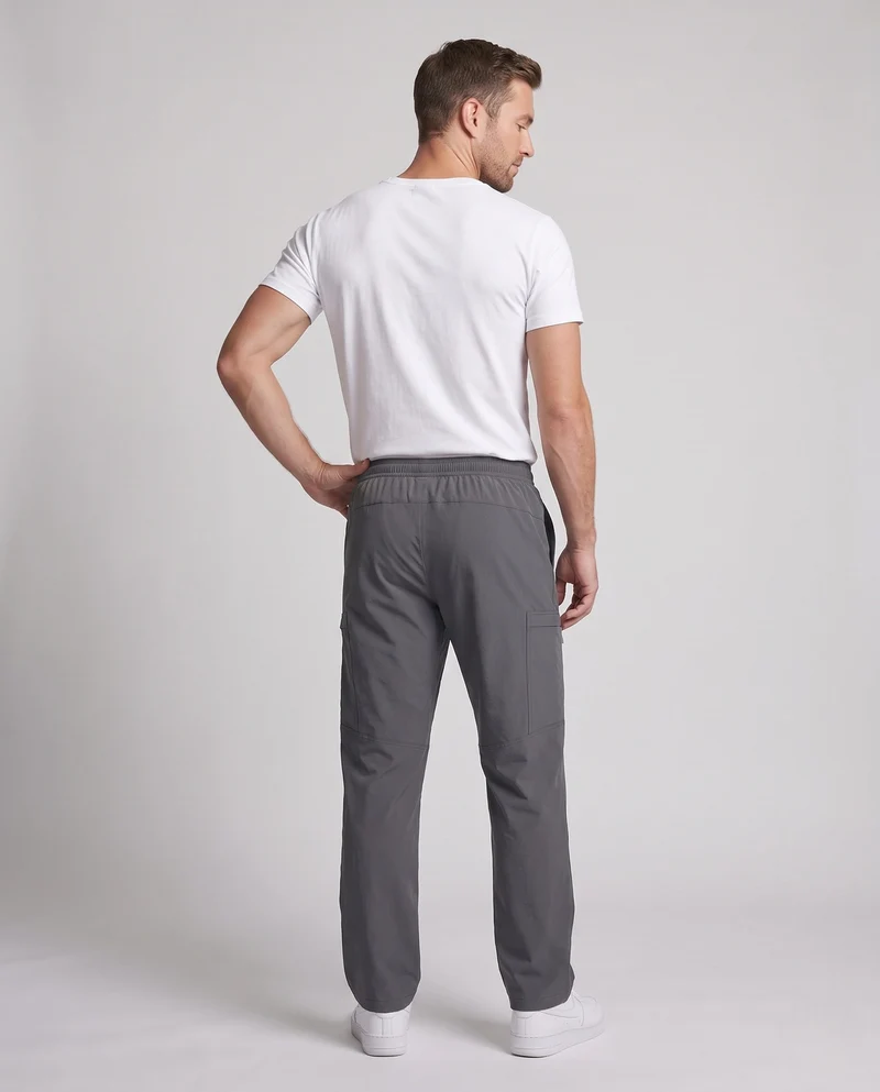 Herren Technische Cargo-Freizeithose mit Reißverschlusstaschen und Elastbund Nord Taschen
