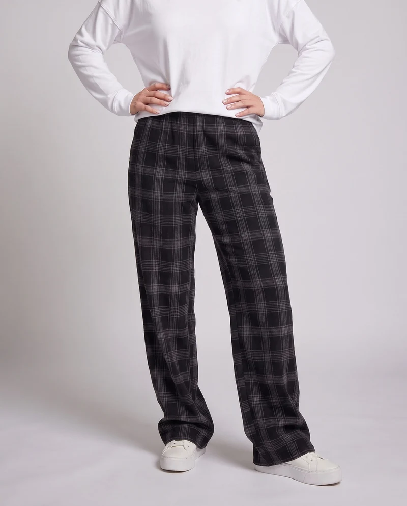 Damen Karottenhose mit Karomuster Nord Taschen