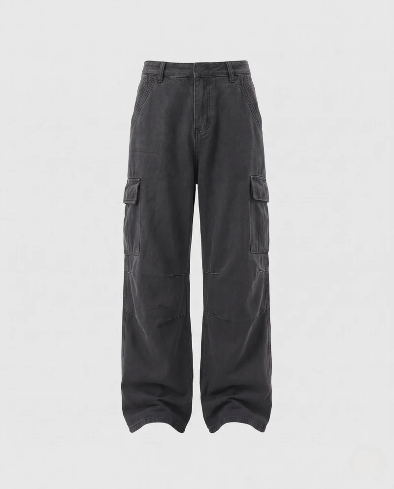Damen Freizeit Cargo-Hose mit weit geschnittenem Nord Taschen