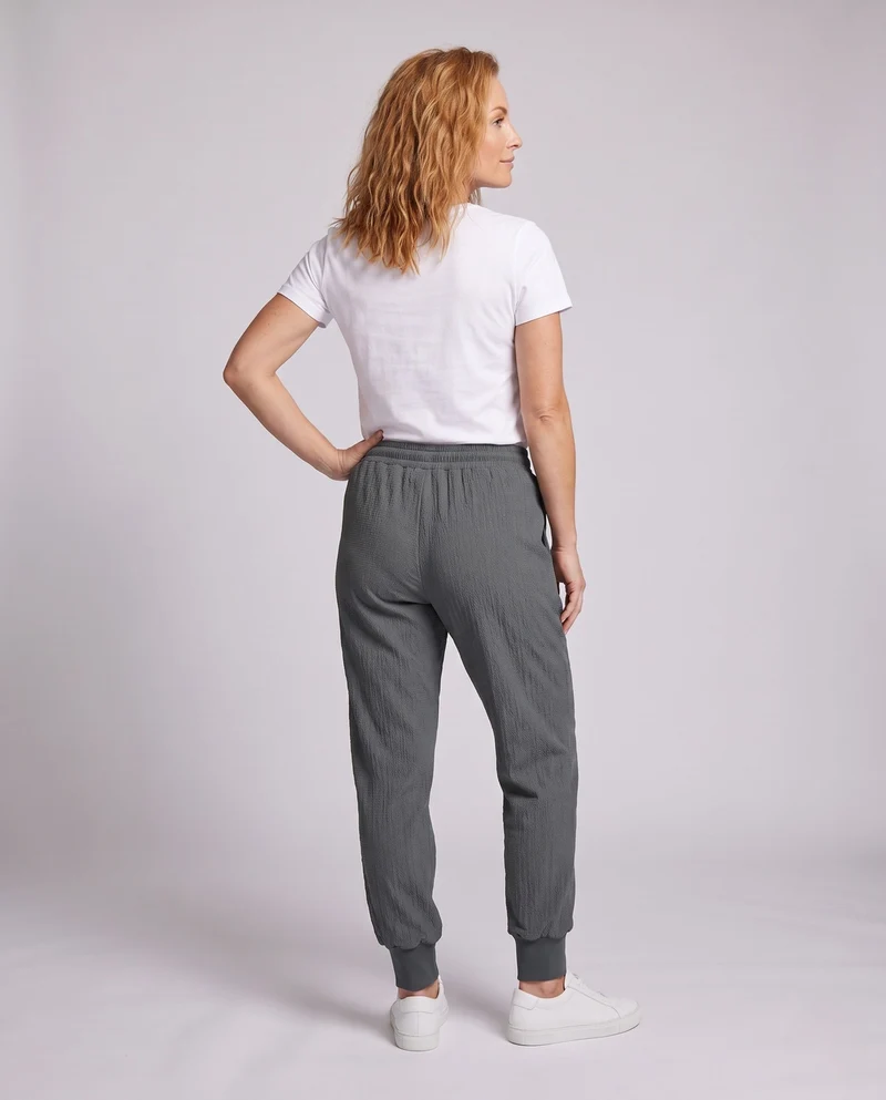 Frauen Freizeit Sporthose mit hoher Taille und elastischem Bund Nord Taschen