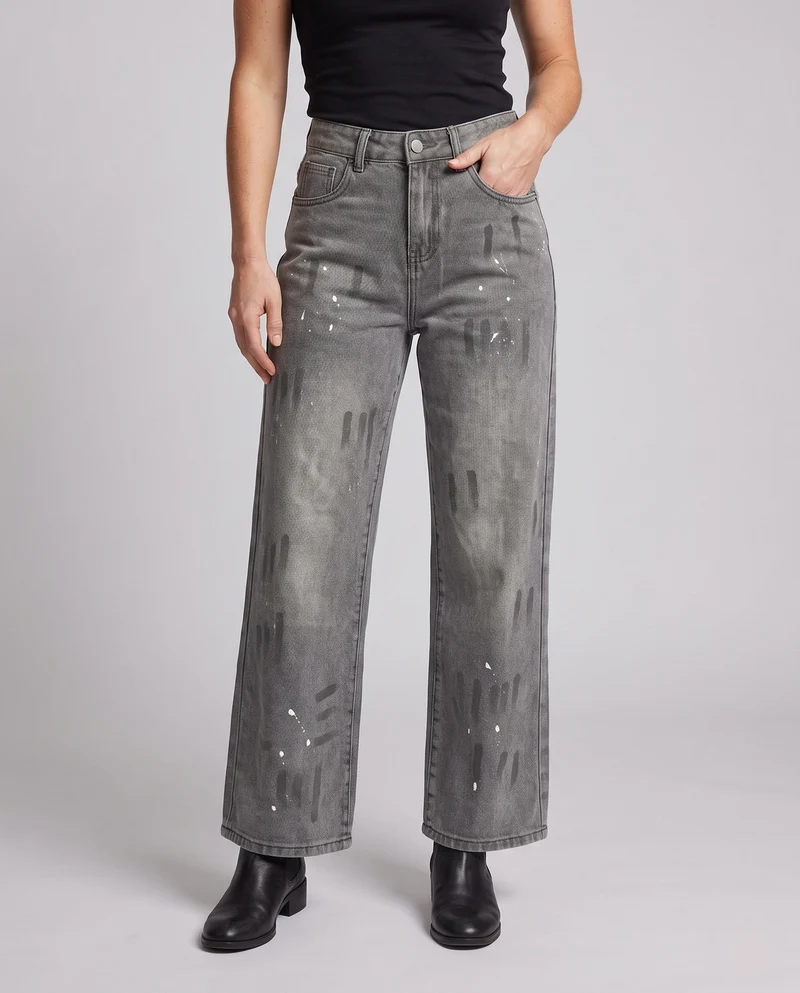 Frauen Freizeit Übergroße Jeans Nord Taschen
