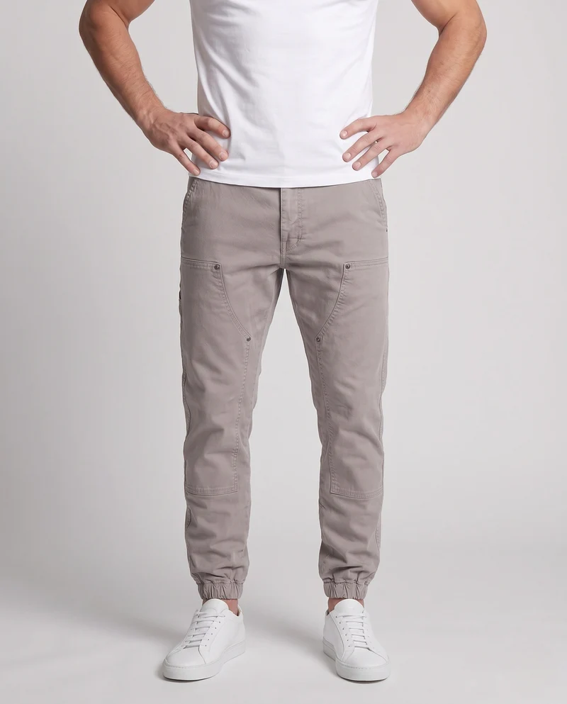 Herren Weite Utility-Cargo-Jogginghose mit Tunnelzug, elastischen Beinabschlüssen & Multifachtaschen Nord Taschen