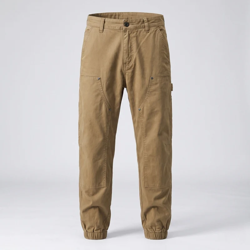 Herren Weite Utility-Cargo-Jogginghose mit Tunnelzug, elastischen Beinabschlüssen & Multifachtaschen Nord Taschen