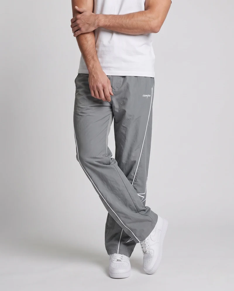 Herren Weite Trackhose mit Stern-Applikation, Kontrastpaspel & Kordelzug Nord Taschen