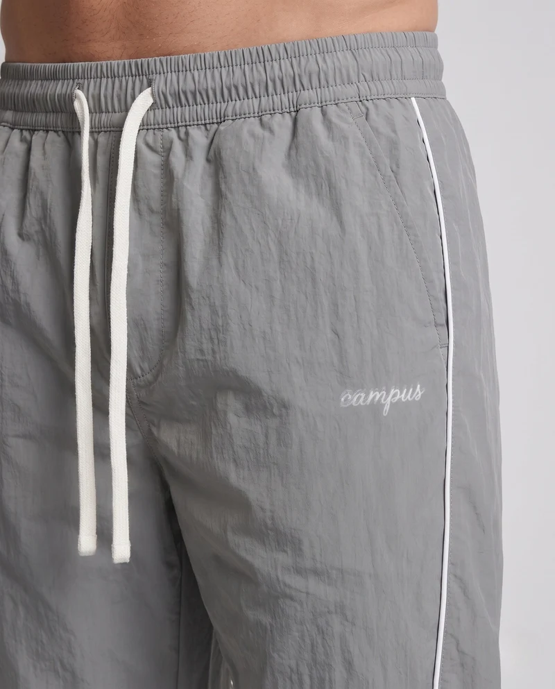 Herren Weite Trackhose mit Stern-Applikation, Kontrastpaspel & Kordelzug Nord Taschen