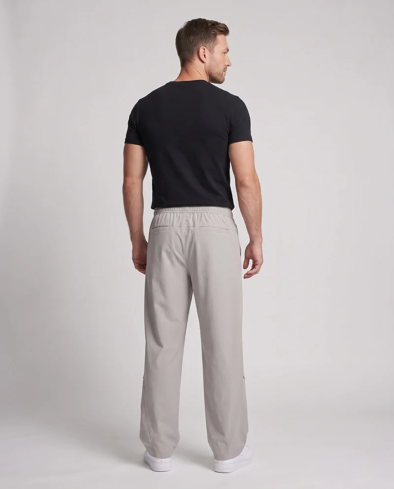 Herren Weite Utility-Baggy-Hose mit Tunnelzugbund, Multifunktions-Taschen & tiefem Schritt Nord Taschen