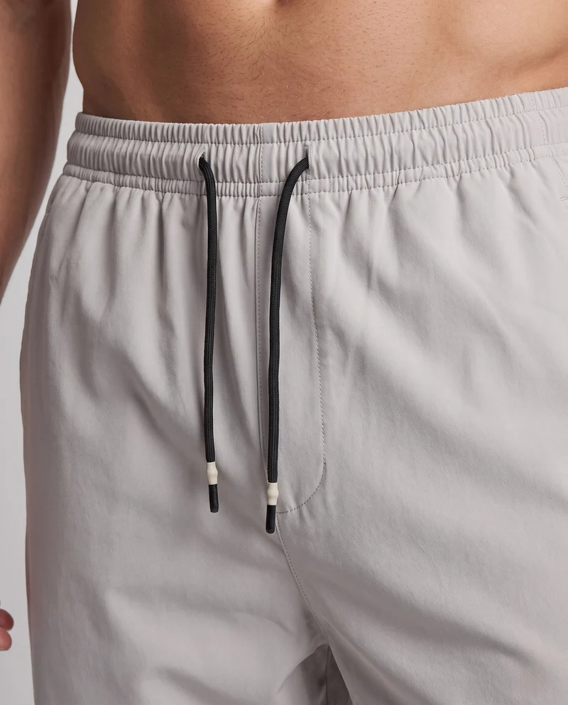 Herren Weite Nylon-Trainingshose mit elastischem Tunnelzug, Kordel & Seitentaschen Nord Taschen