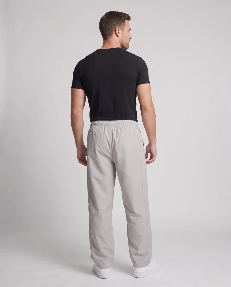 Herren Weite Nylon-Trainingshose mit elastischem Tunnelzug, Kordel & Seitentaschen Nord Taschen