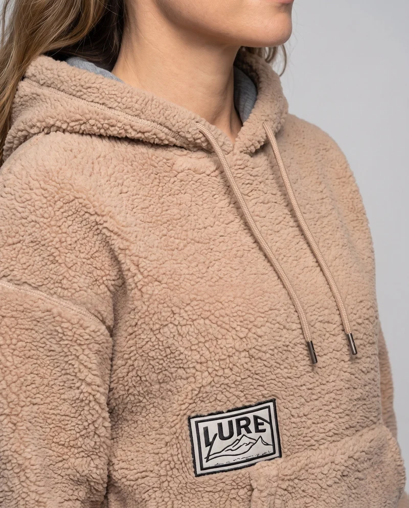 Damen Soft Fleece Hoodie Nord Taschen