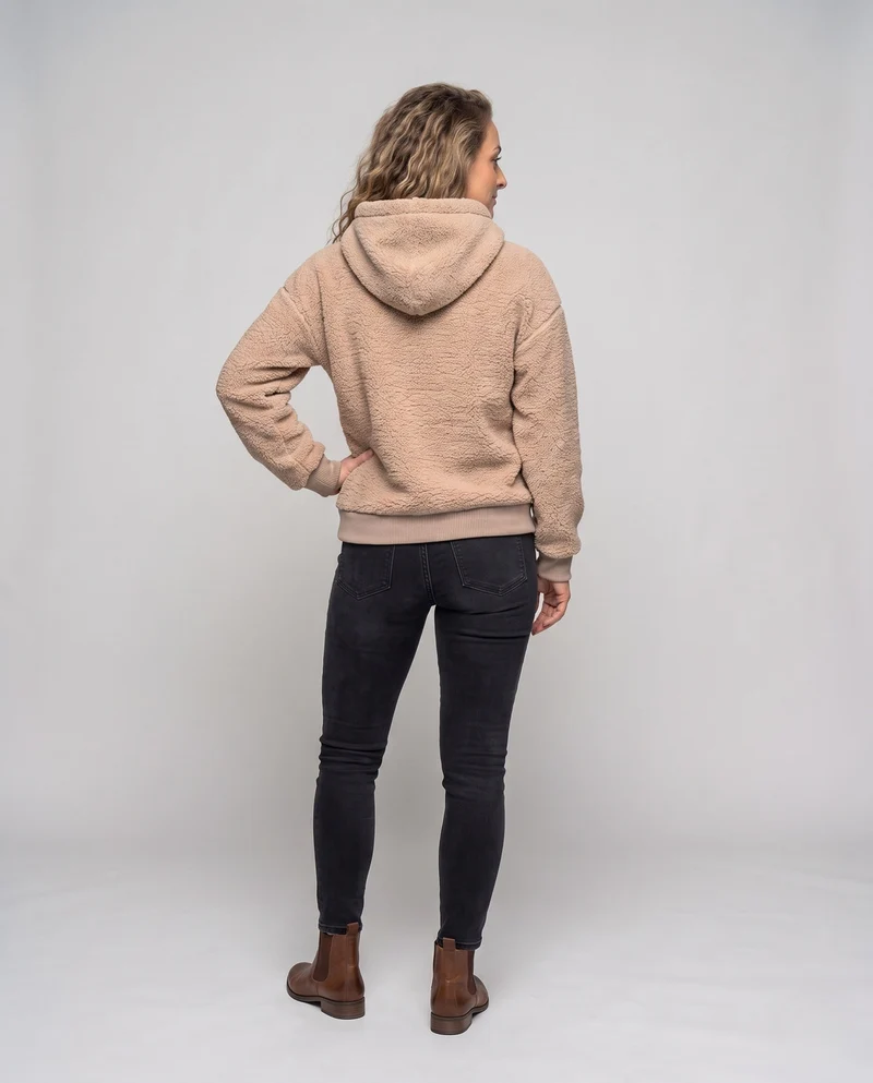 Damen Soft Fleece Hoodie Nord Taschen