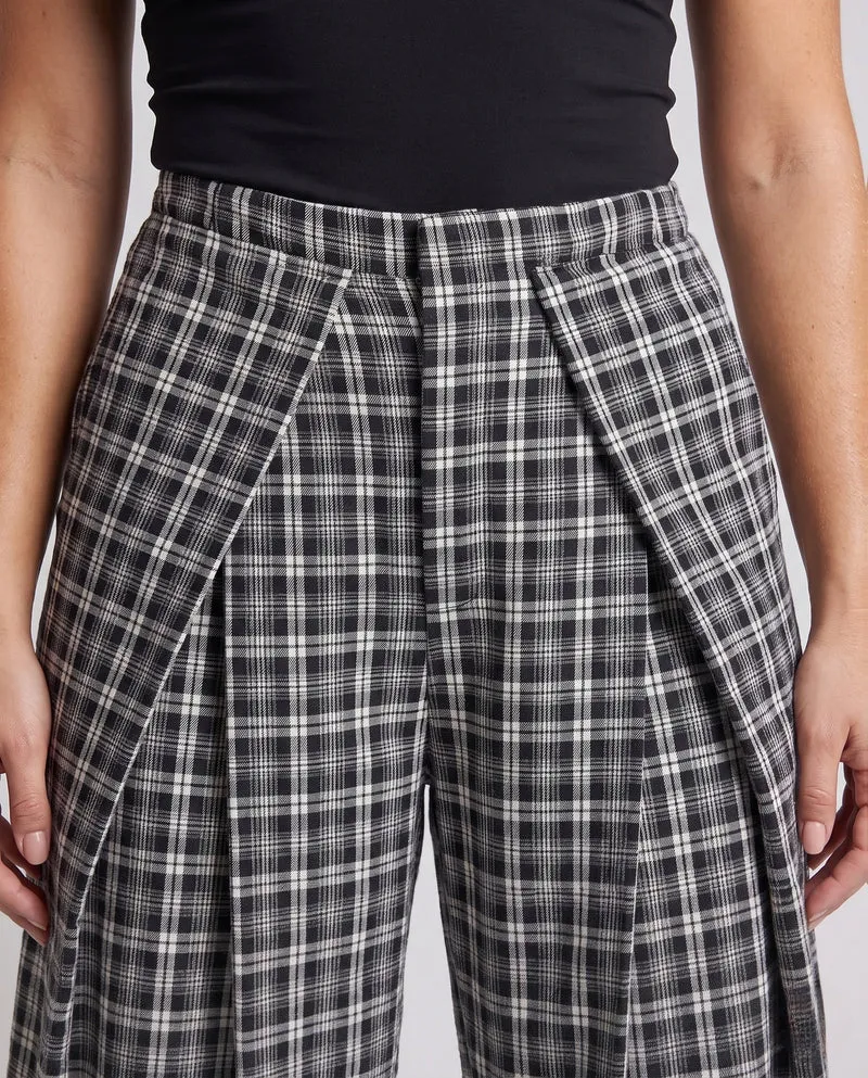 Damen Lockere Karottenhose mit Falten Nord Taschen