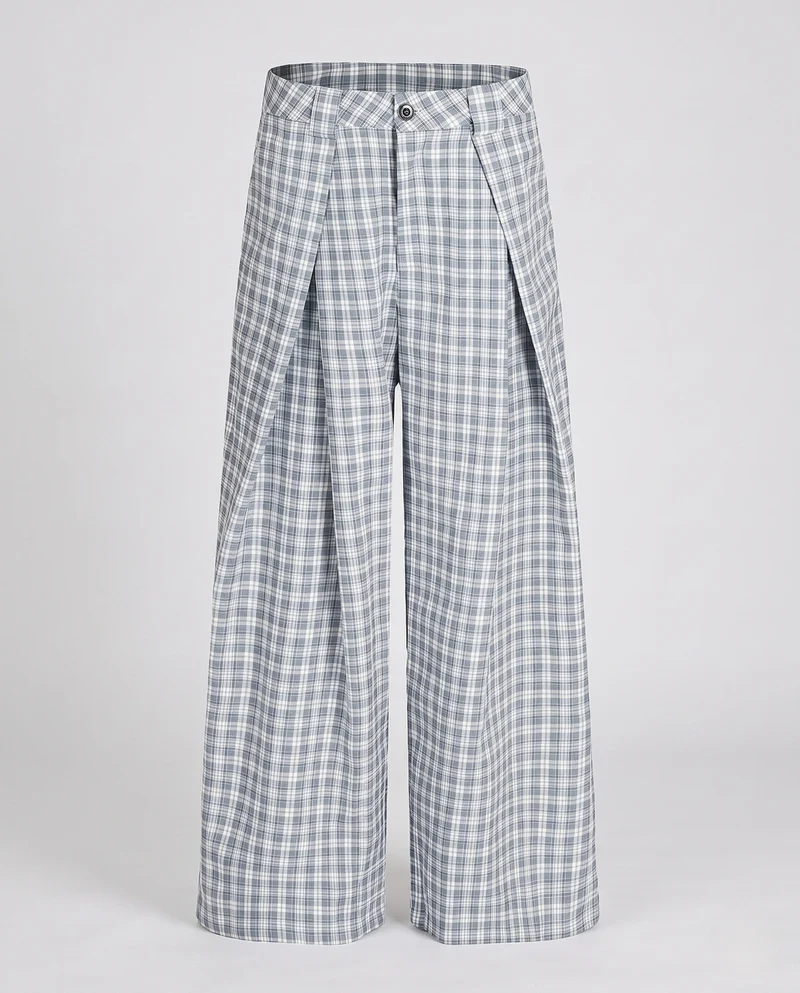 Damen Lockere Karottenhose mit Falten Nord Taschen