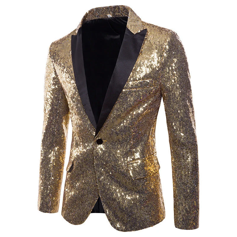 Herren Pailletten Formal Blazer Arvani
