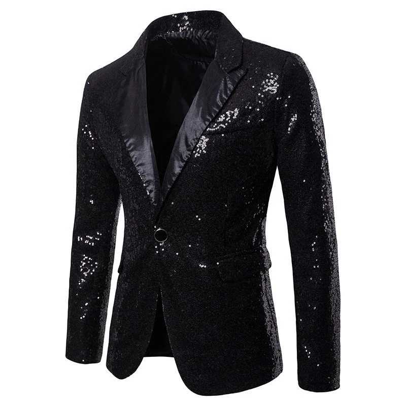 Herren Pailletten Formal Blazer Arvani