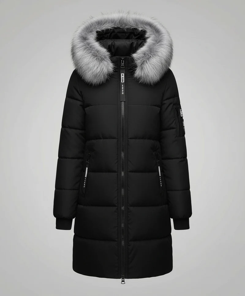 Winddichter Damen Puffermantel Warm