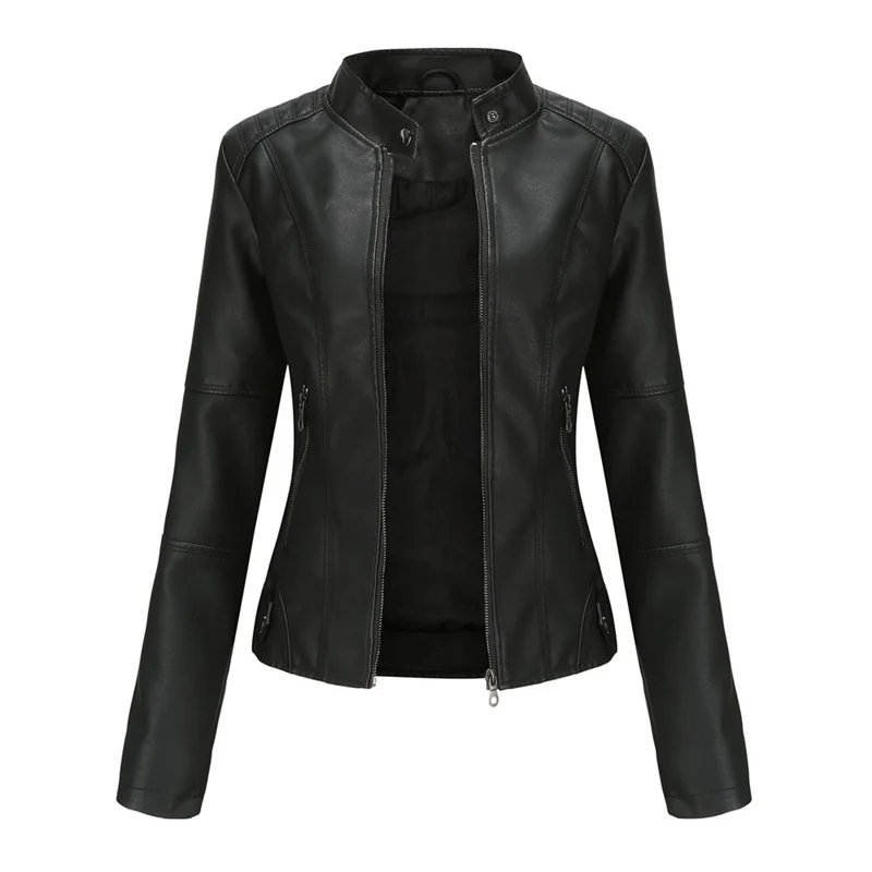 Zeitlose Lederjacke für Frauen