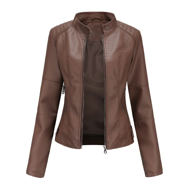 Zeitlose Lederjacke für Frauen