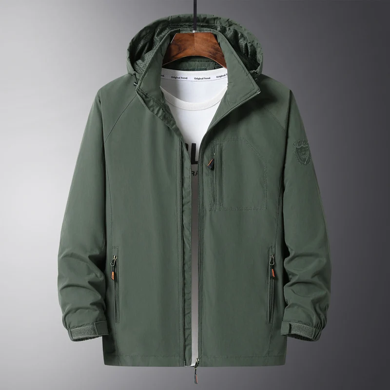 Herren Urbaner Allwetter-Reiseanorak mit Mesh-Futter und verdecktem Reißverschluss Nord Taschen