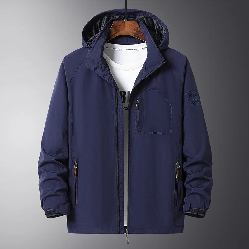 Herren Urbaner Allwetter-Reiseanorak mit Mesh-Futter und verdecktem Reißverschluss Nord Taschen