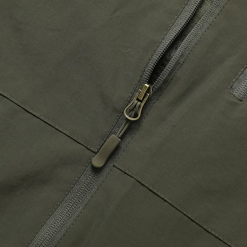 Herren Ultraleichte Allwetter-Outdoorjacke mit Kapuze atmungsaktivem Meshfutter und Reißverschlusstaschen Nord Taschen