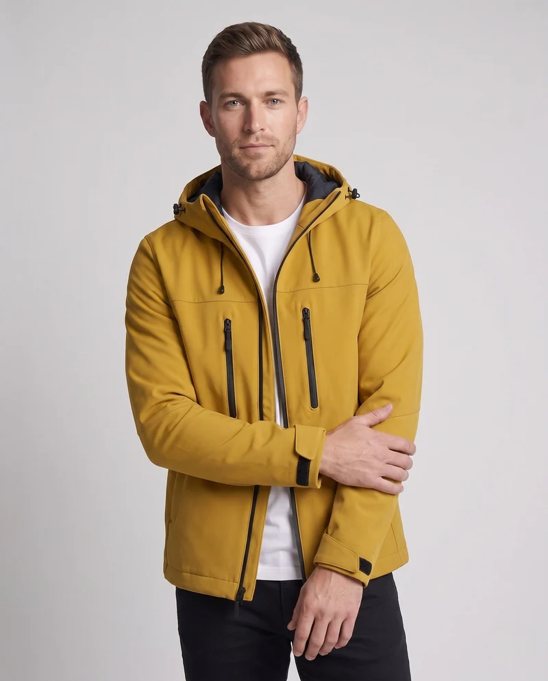 Herren Multifunktionale Outdoor-Jacke mit Kapuze Nord Taschen