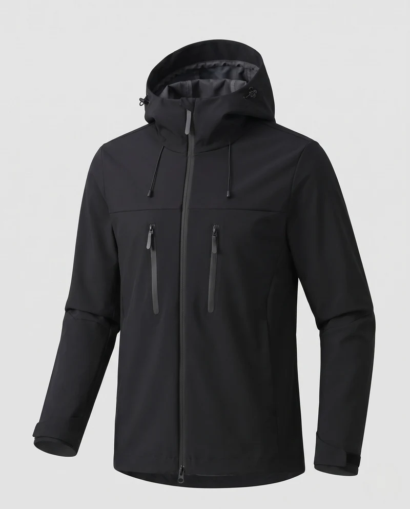 Herren Multifunktionale Outdoor-Jacke mit Kapuze Nord Taschen
