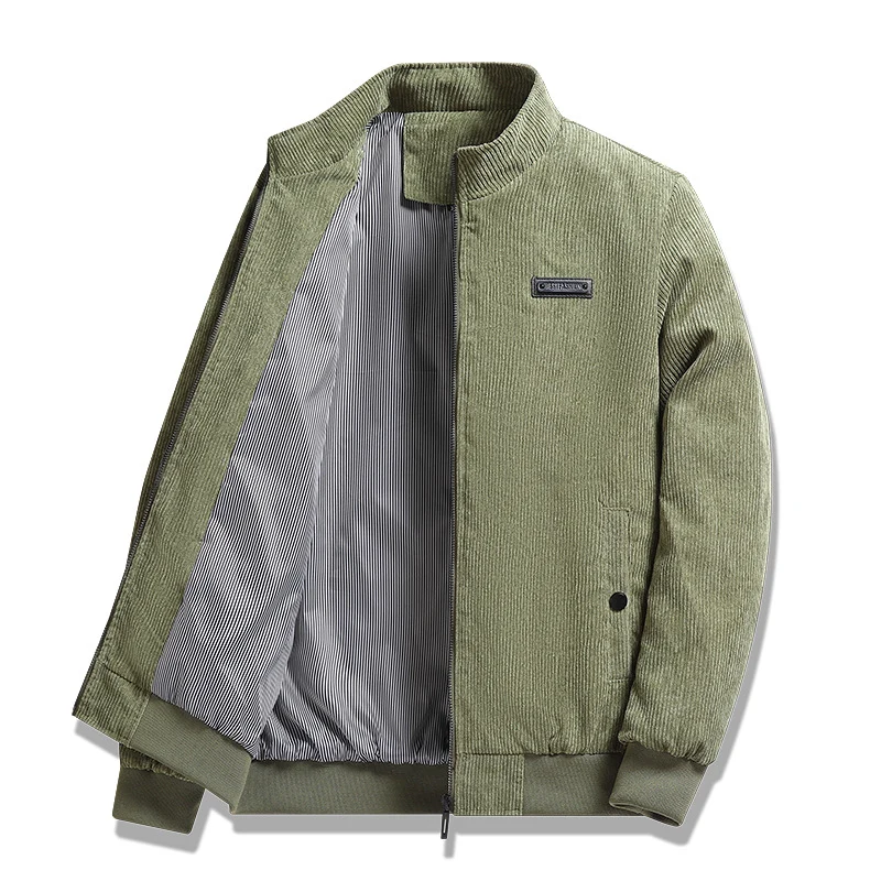 Herren Cordjacke mit Stehkragen Nord Taschen
