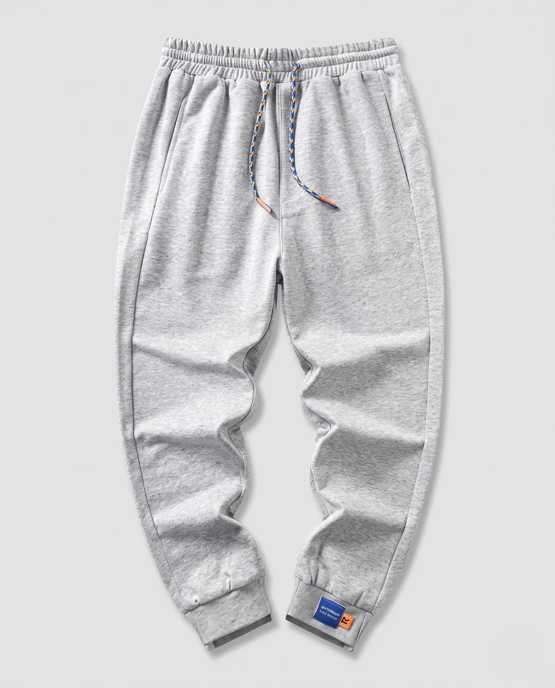 Herren Tapered Jogginghose mit elastischem Bund, Kordelzug und Rippbündchen Nord Taschen