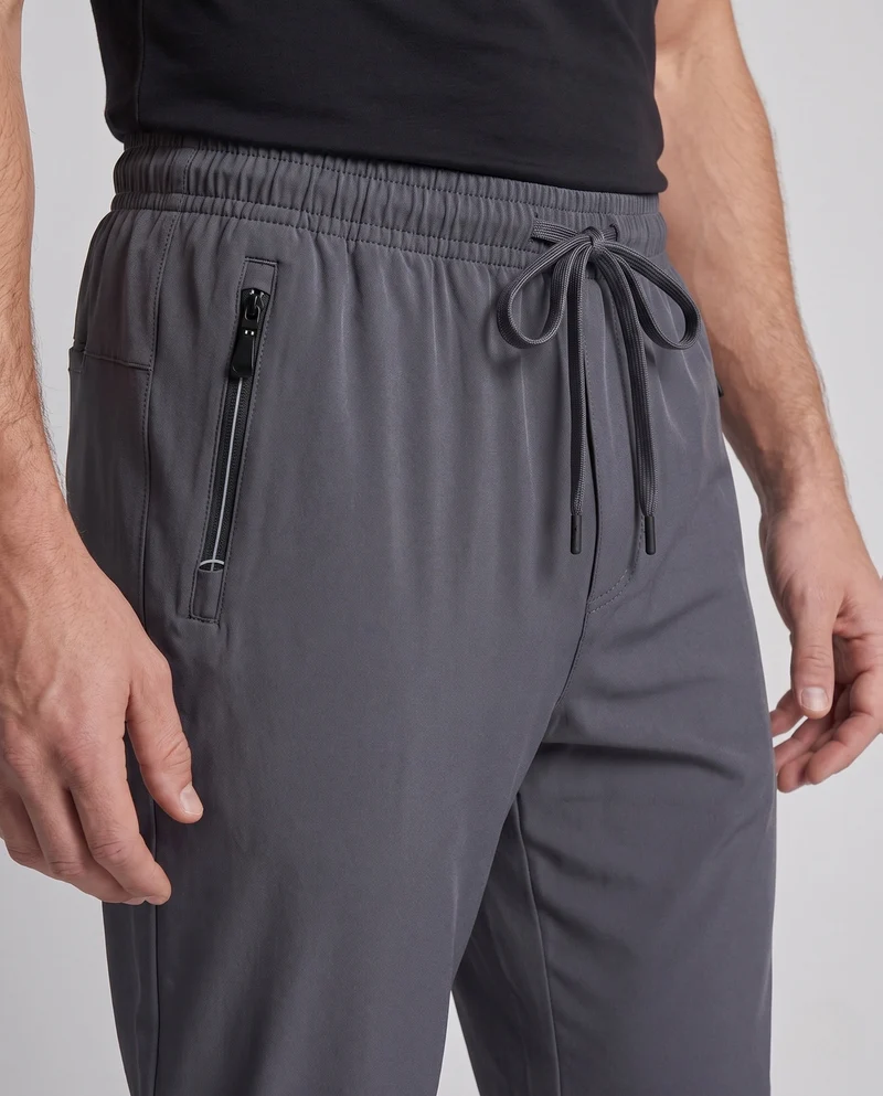 Herren Tech-Trainingshose mit elastischem Bund, Tunnelzug & Reißverschlusstaschen Nord Taschen