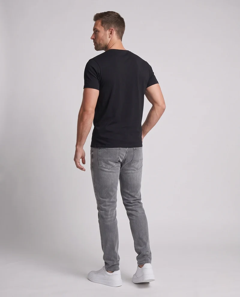 Herren Tapered-Jeans im Used‑Look mit dezenter Distressed‑Optik Nord Taschen