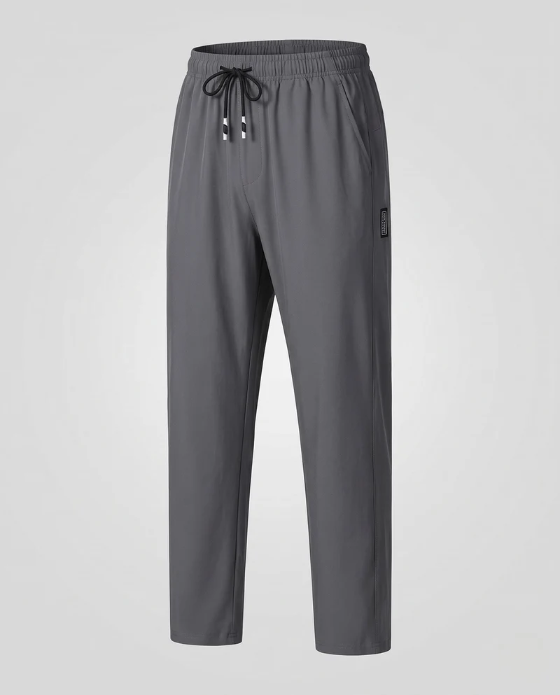 Herren Tapered-Jogginghose aus atmungsaktivem Funktionsstoff mit elastischem Bund und Kordelzug Nord Taschen