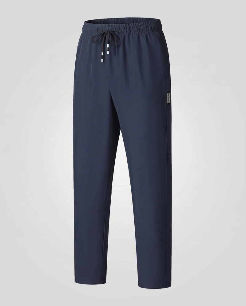 Herren Tapered-Jogginghose aus atmungsaktivem Funktionsstoff mit elastischem Bund und Kordelzug Nord Taschen