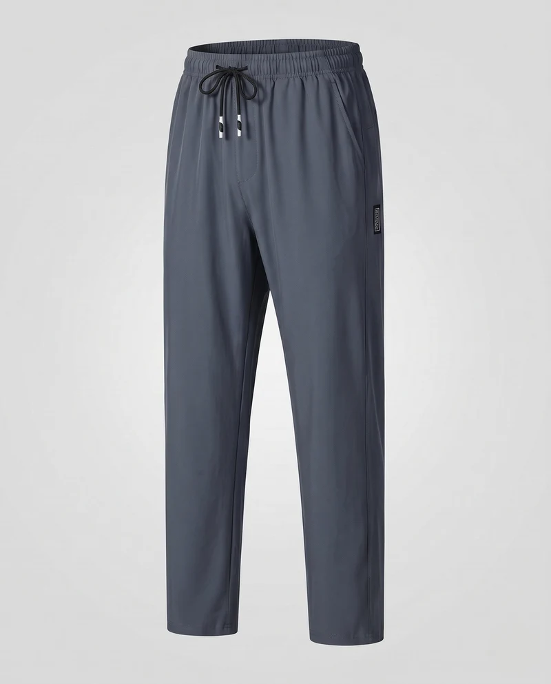 Herren Tapered-Jogginghose aus atmungsaktivem Funktionsstoff mit elastischem Bund und Kordelzug Nord Taschen