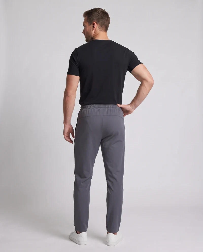 Herren Tapered Funktions-Jogginghose mit Tunnelzug, Reißverschlusstaschen und Knöchelreißverschluss Nord Taschen